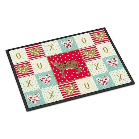 Carolines Treasures 24 x 36 in. Savannah No.1 Cat Love Indoor or Outdoor Mat CK5695JMAT